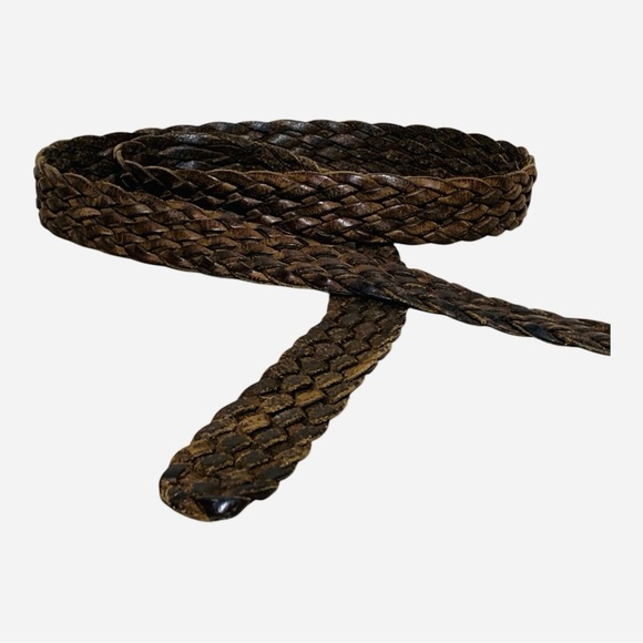 Men's Braided Leather Belt Sz 42”-44” - Picture 4 of 4